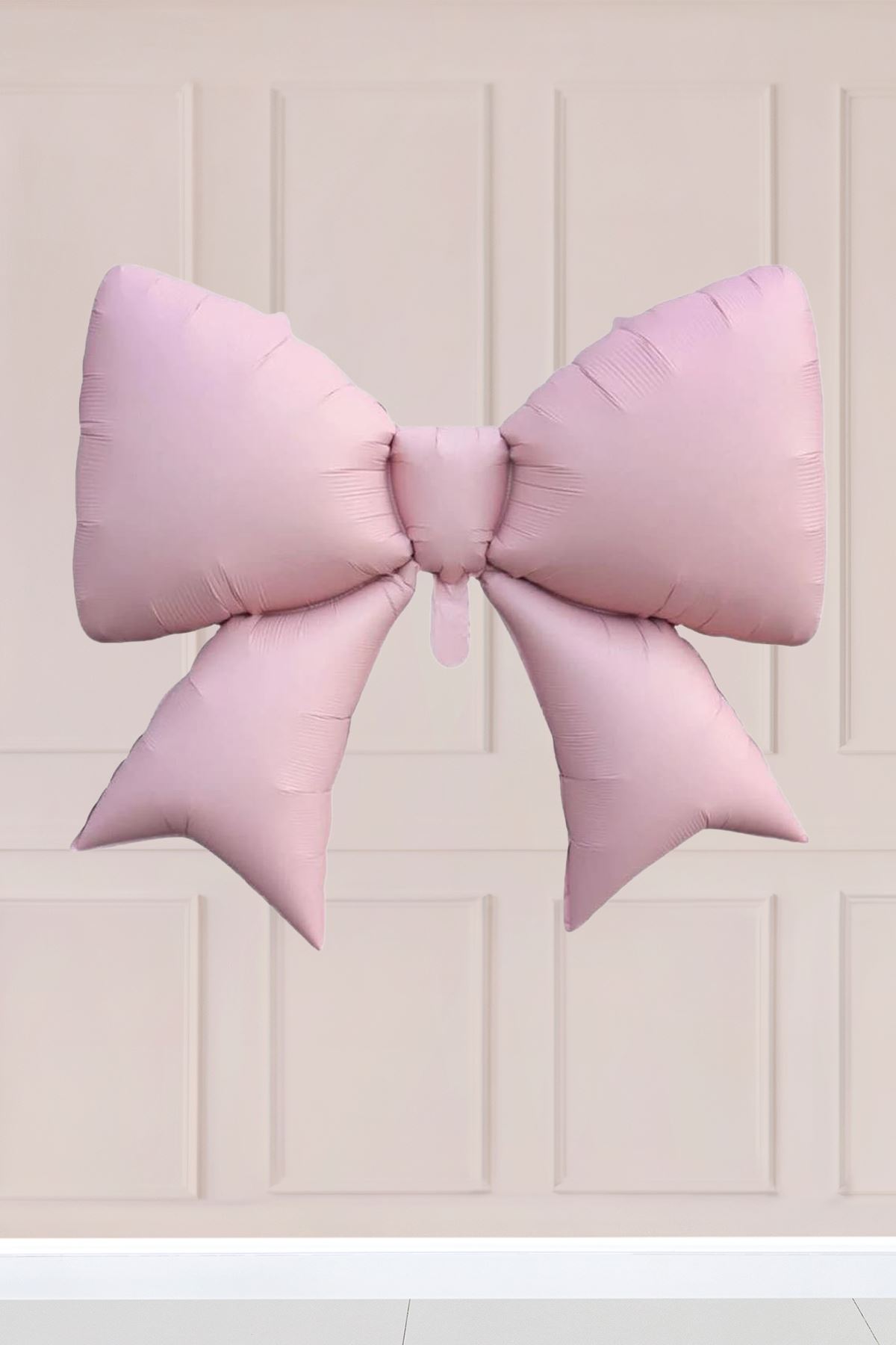 Büyük Pembe Fiyonk Folyo Balon 98x75cm