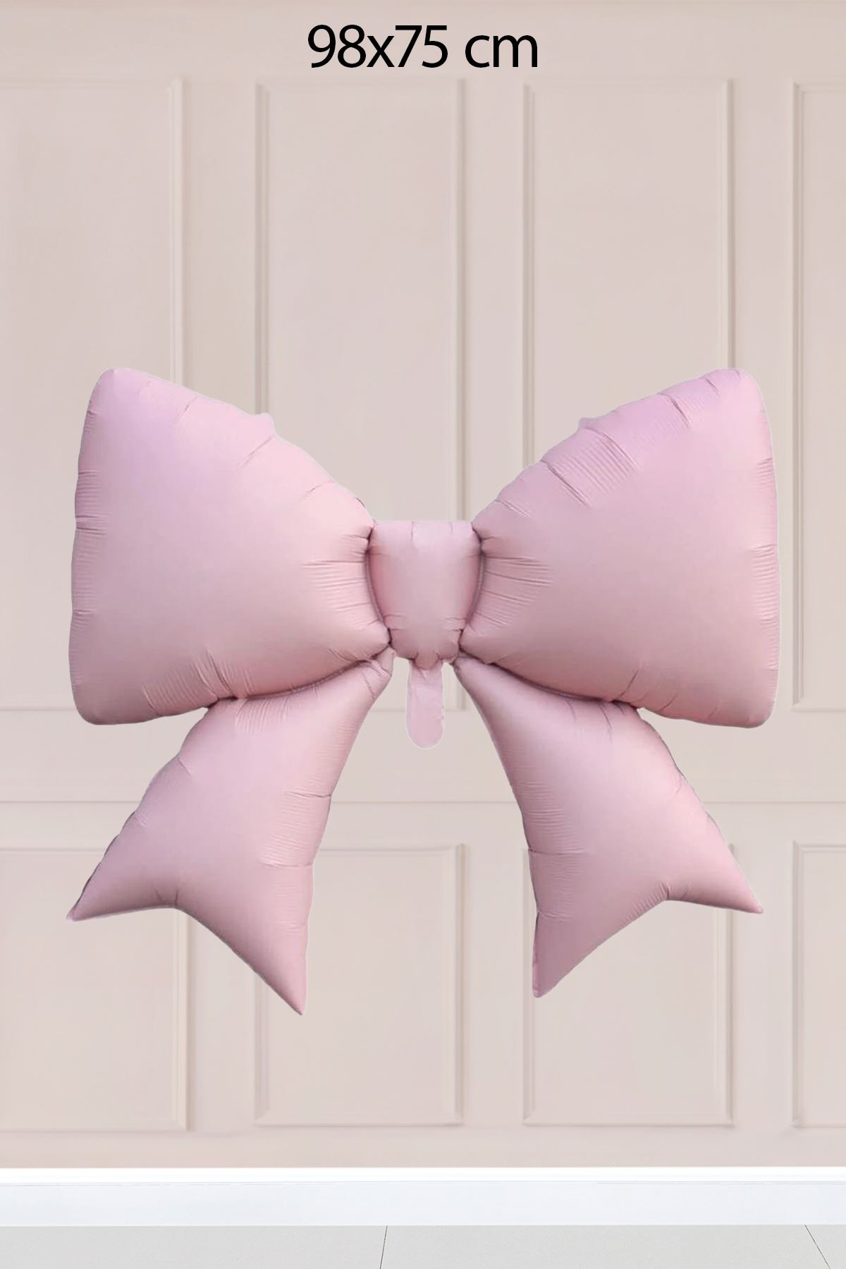 Büyük Pembe Fiyonk Folyo Balon 98x75cm