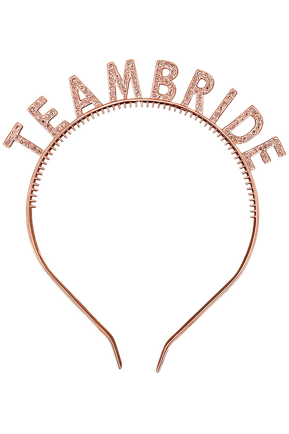 Rose Gold Team Bride Taç - Rose Nedime Tacı