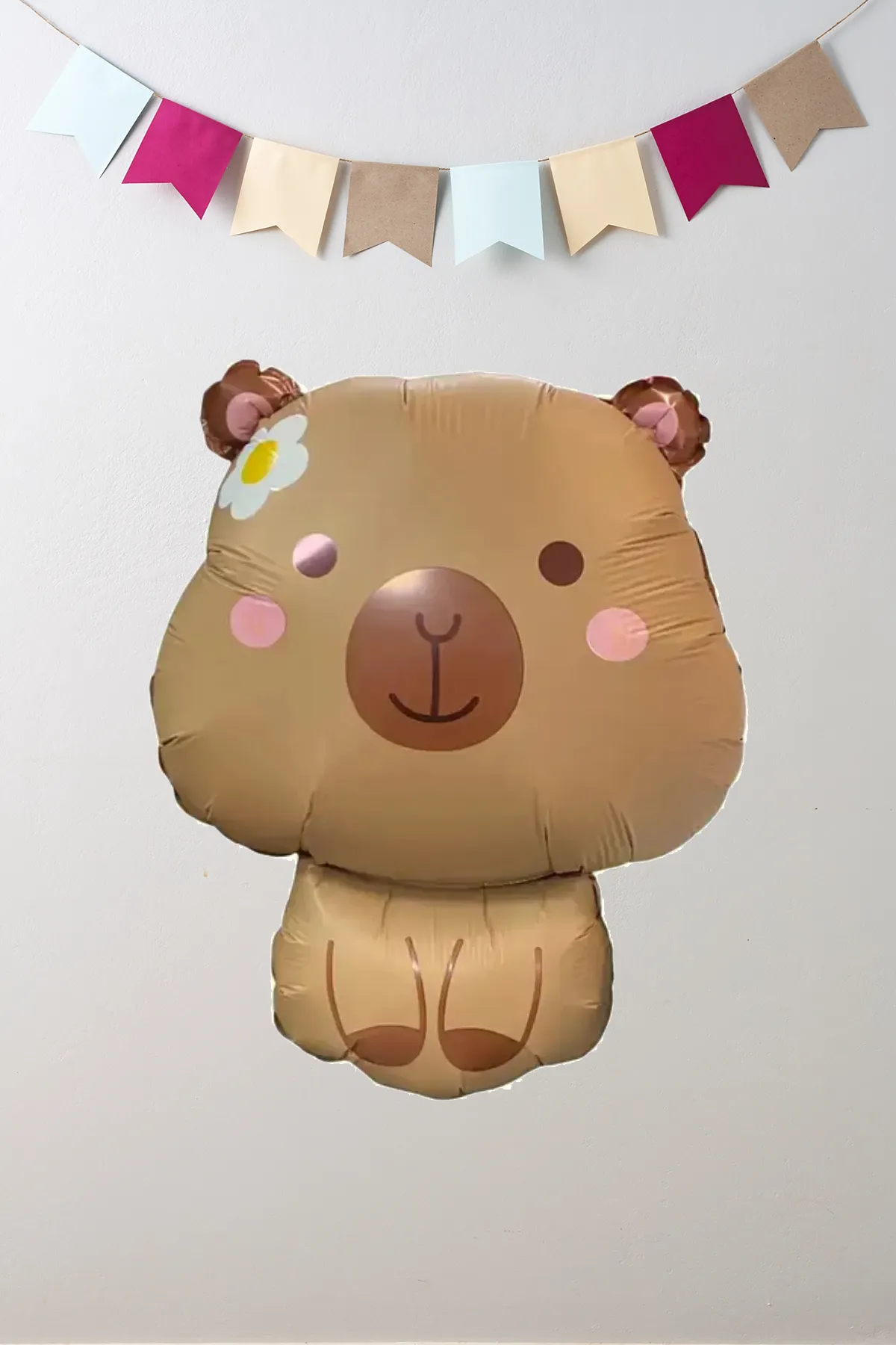 Kapibara Folyo Balon Kahve Capybara Şekilli Balon