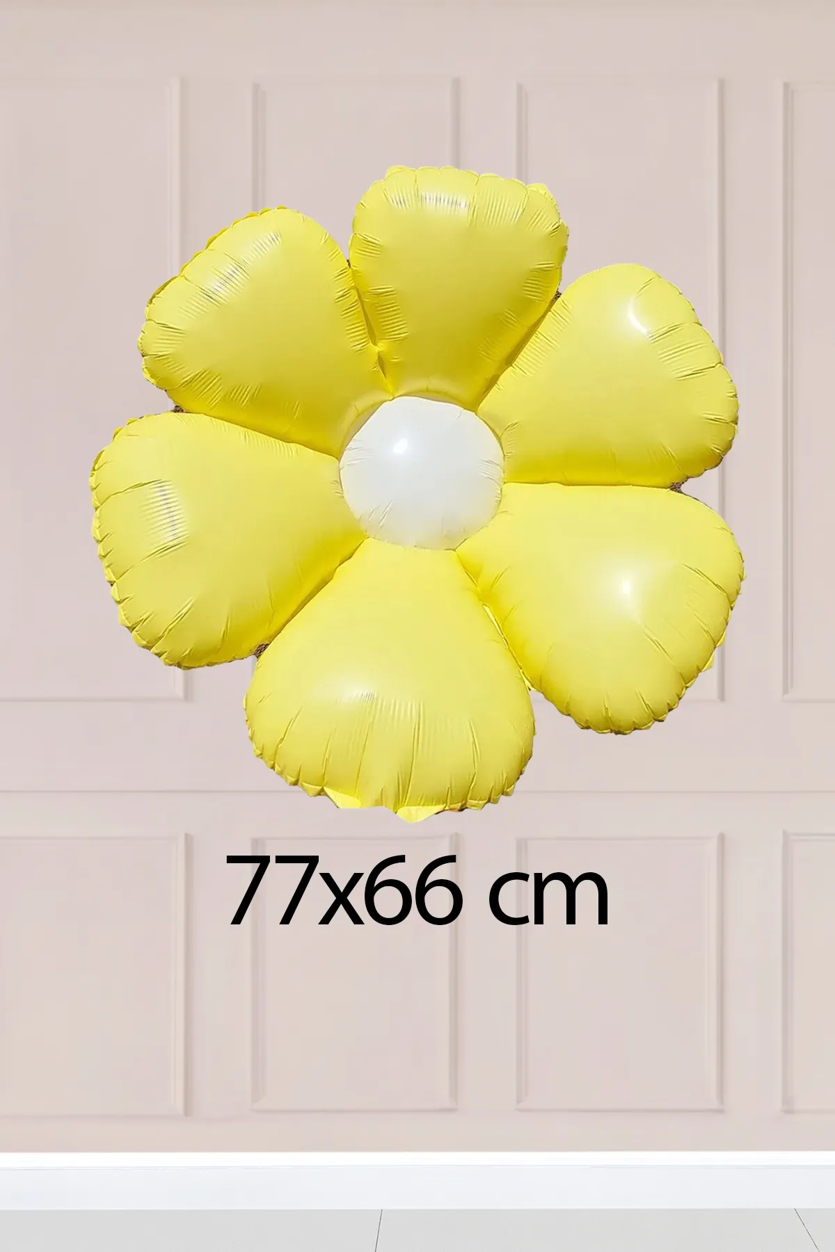 Makaron Sarı Papatya Folyo Balon