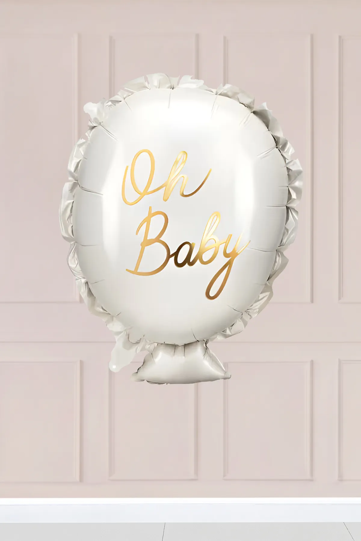 Oh Baby Gold Yazılı Folyo Balon 7241 Baby Shower Bebek Doğum Parti Balonu