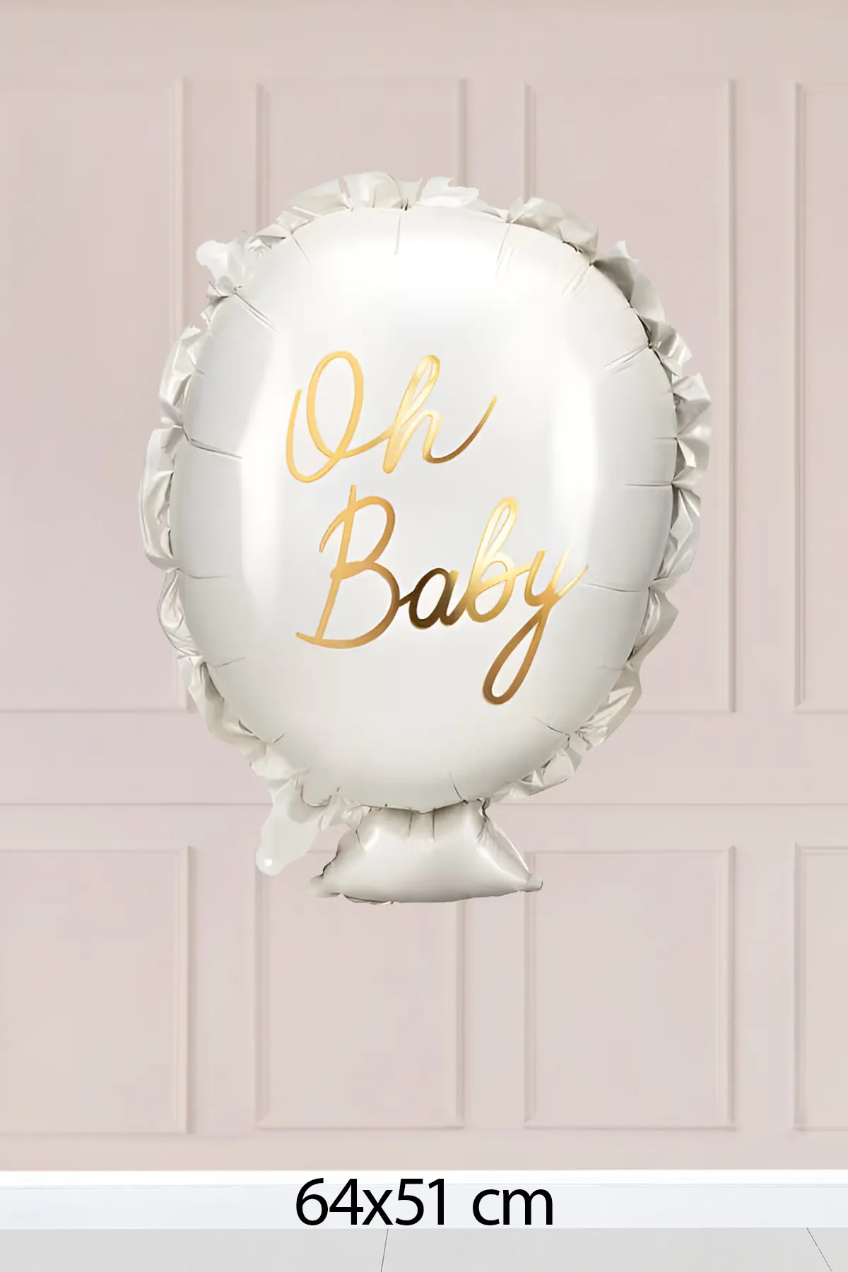 Oh Baby Gold Yazılı Folyo Balon 7241 Baby Shower Bebek Doğum Parti Balonu