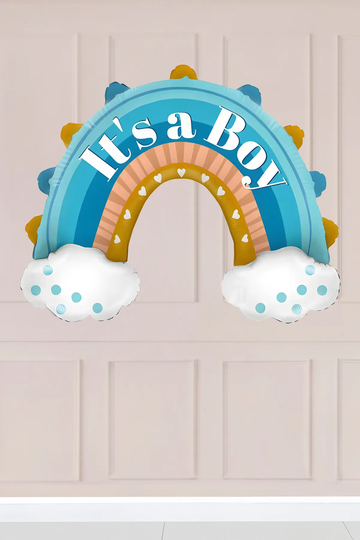 It's a Boy Yazılı Gökkuşağı Folyo Balon