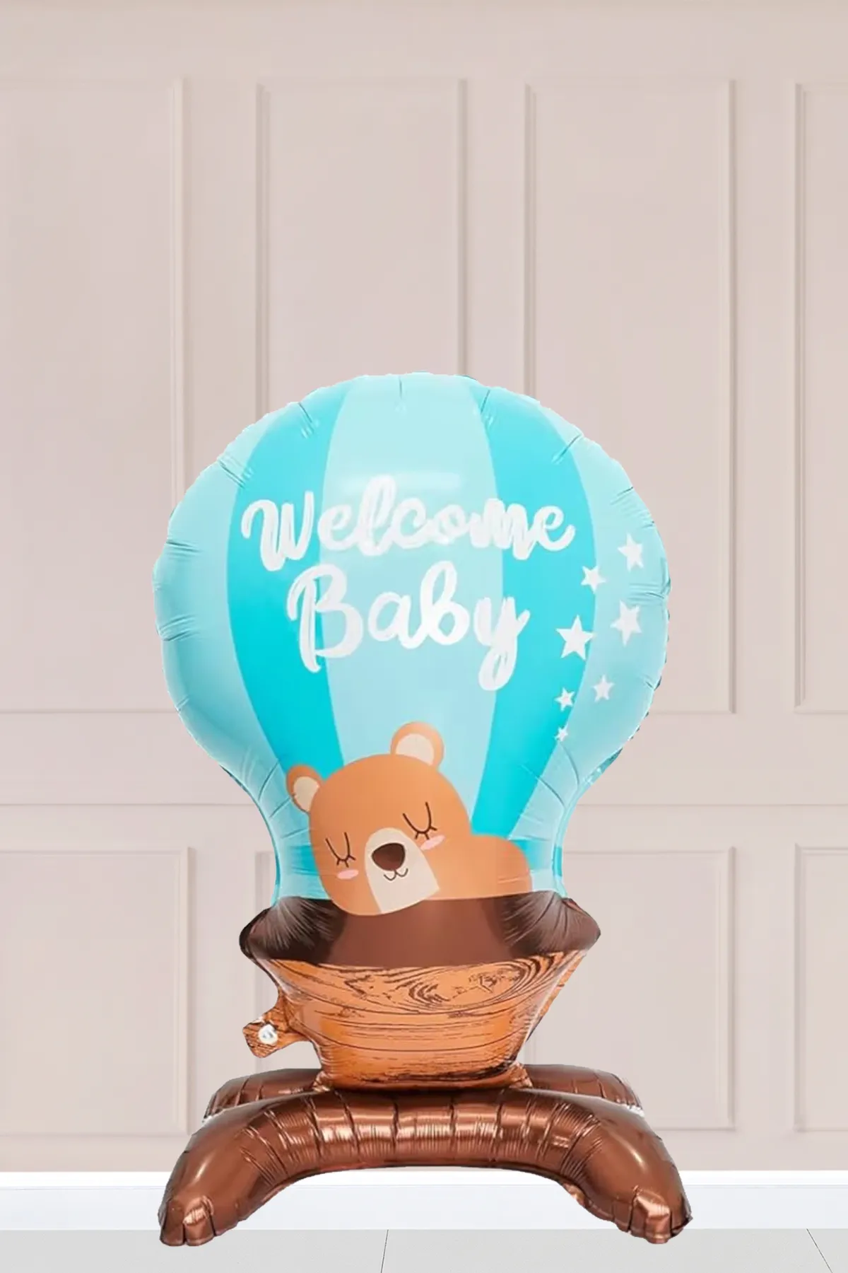 Mavi Ayaklı Welcome Baby Mavi Folyo Balon 5797