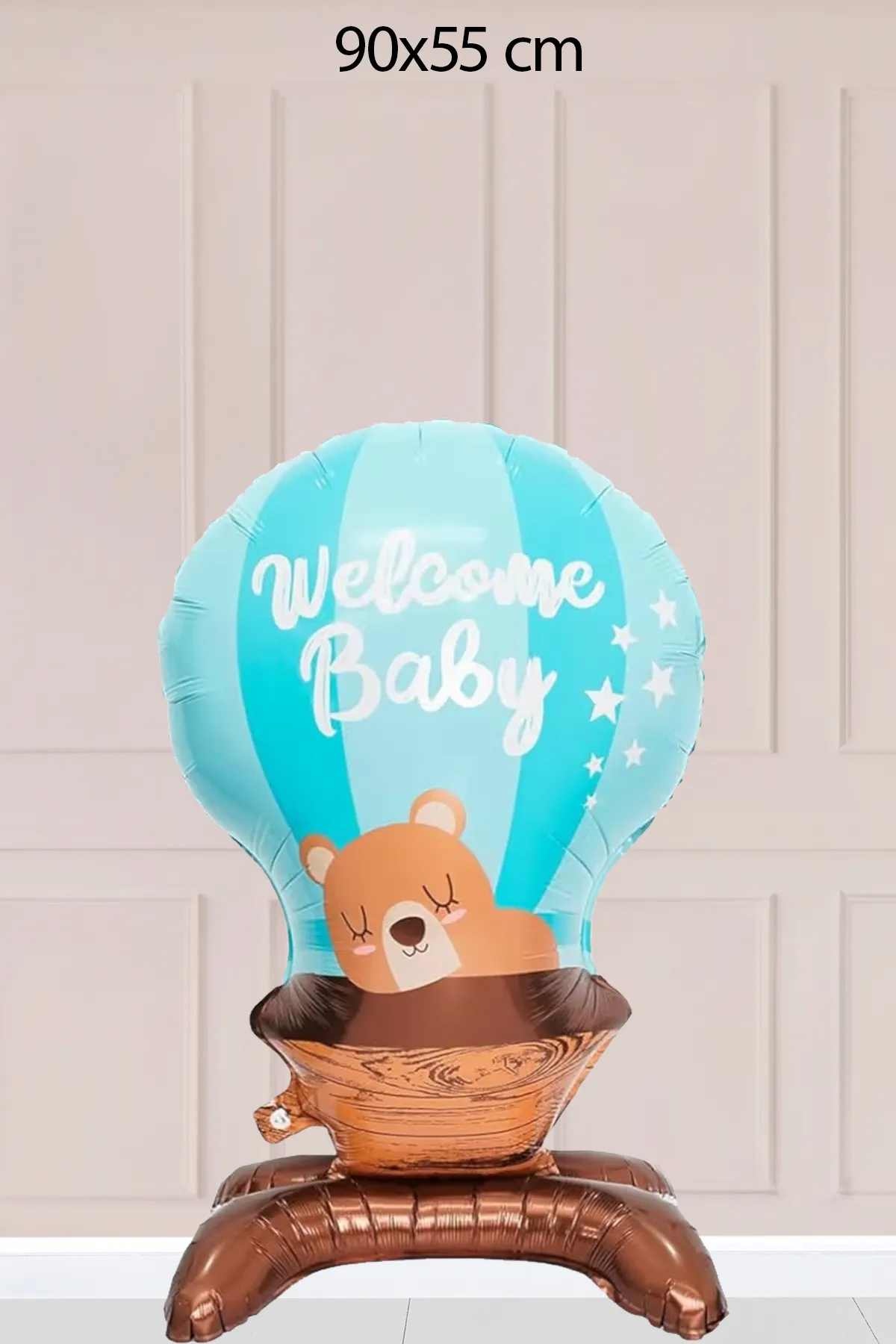 Mavi Ayaklı Welcome Baby Mavi Folyo Balon 5797