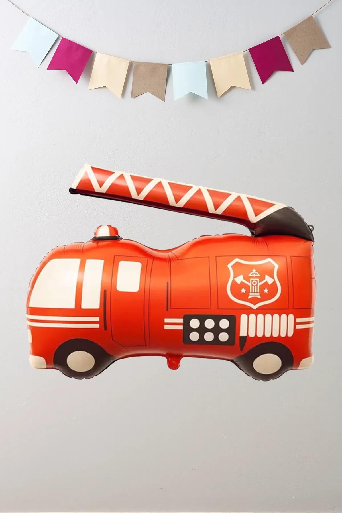 Retro İtfaiye Kamyonu Folyo Balon 8606