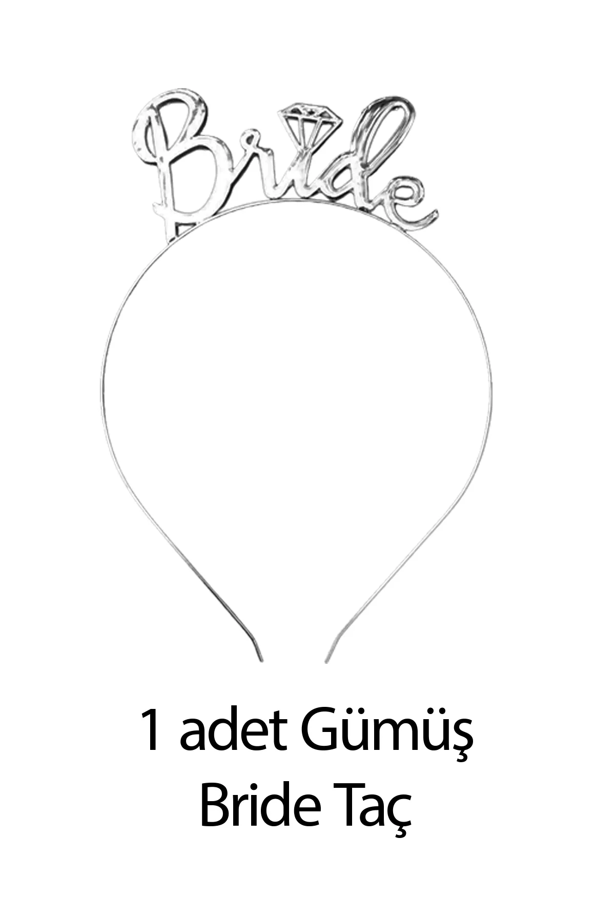 Gümüş Renk Bride To Be Parti Seti Gümüş Tema Bride Partisi Malzemeleri