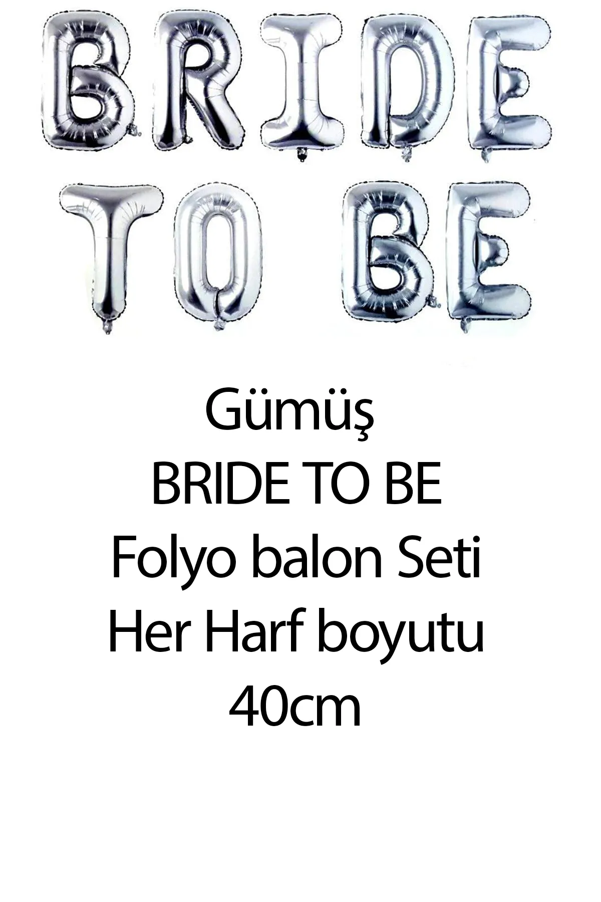 Gümüş Renk Bride To Be Parti Seti Gümüş Tema Bride Partisi Malzemeleri