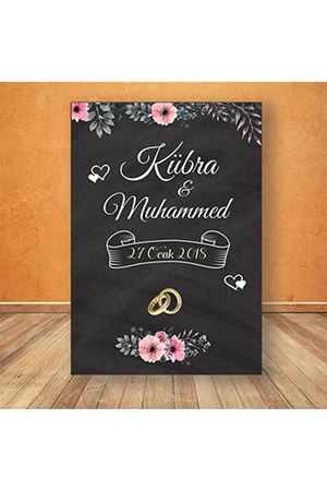 Kara Tahta Konsept Karşılama Panosu
