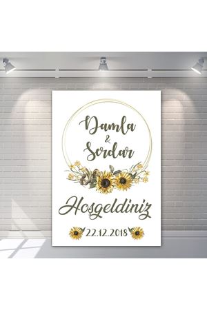 Ayçiçeği Konsept Karşılama Panosu