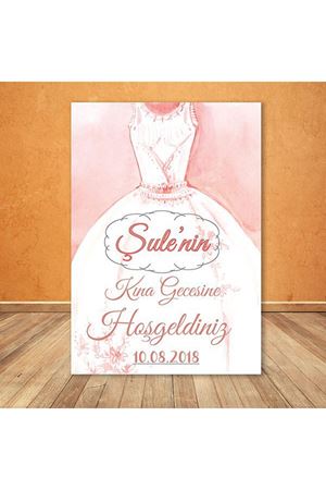 Kına Gecesi Karşılama Panosu knkp009