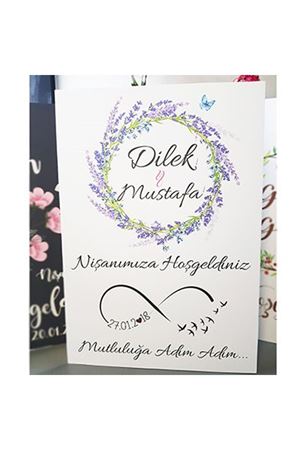 Lavanta Konsept Karşılama Panosu