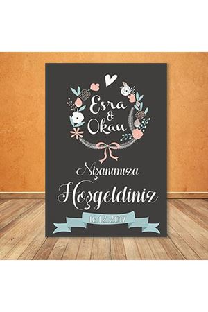Çelenk Çiçek Karşılama Panosu