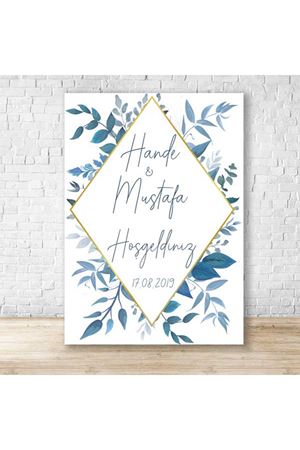 Yeşil Yapraklar,Gold Konsept Karşılama Panosu