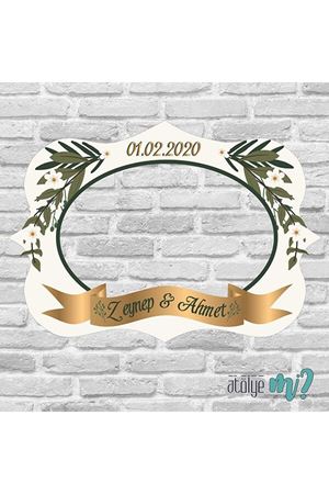 Düğün Nişan Hatıra Fotoğraf Çerçevesi - hc008