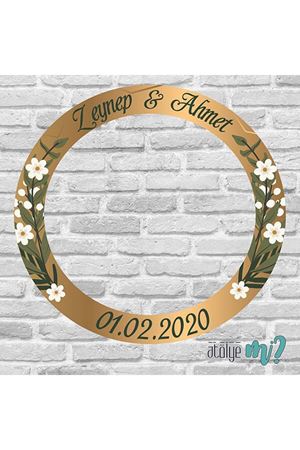 Düğün Nişan Hatıra Fotoğraf Çerçevesi - hc011