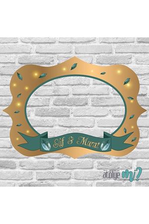 Düğün Nişan Hatıra Fotoğraf Çerçevesi - hc013