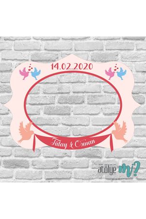 Düğün Nişan Hatıra Fotoğraf Çerçevesi - hc018