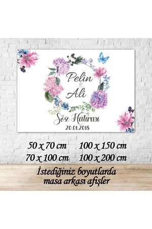 Nişan Masası Arka Fon Afişi - dnaf005