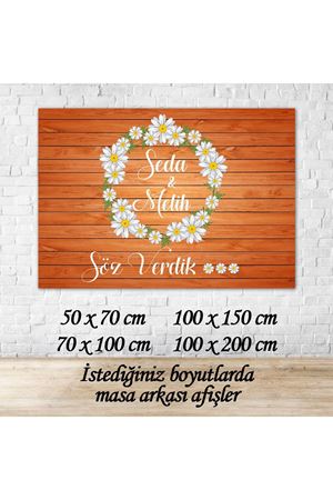 Nişan Masası Arka Fon Afişi - dnaf004