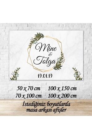 Nişan Masası Arka Fon Afişi - dnaf001