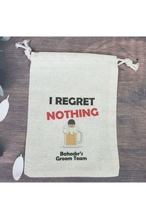 I Regret Nothing Baskılı Kese