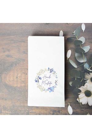 Mavi Beyaz Çiçek Konsept Peçete