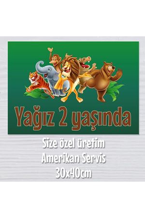 Safari Konsept Doğum Günü Amerikan Servis 2