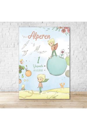 Küçük Prens Temalı Ayaklı Hoşgeldiniz Panosu