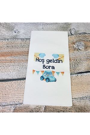 İsme Özel Baskılı Peçete - Oyuncak Araba Konsept