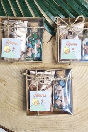 Türk Kahveli Çakıl Çikolatalı Hediyelik Küçük Prens Doğum Günü