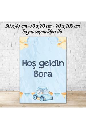 Ayaklı Karşılama Panosu - Oyuncak Araba Konsept
