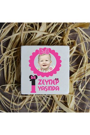 Minie Mouse Konsept Resimli Taş Magnet