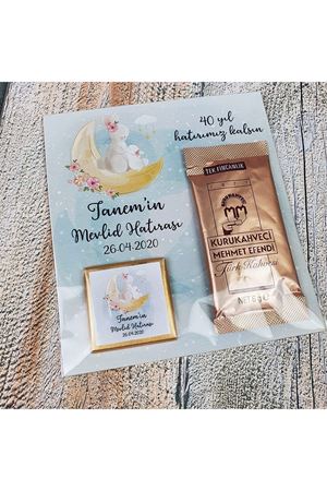 Anne Kız Tavşan Konsept - Türk Kahveli Çikolatalı Hediyelik