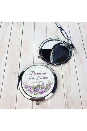 Kına Hatırası Metal Cep Aynası