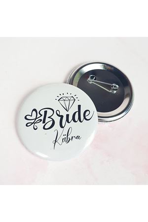 Bekarlığa Veda İsimli Gelin Rozeti