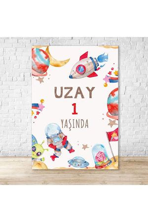 Uzay Temalı Hoşgeldiniz Panosu