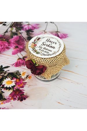 Kavanoz Nikah Şekeri - Nişan Hediyesi dnkv011