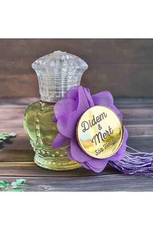 Ayna Gold Pleksi Süslemeli Kolonya Şişesi Hediyelik