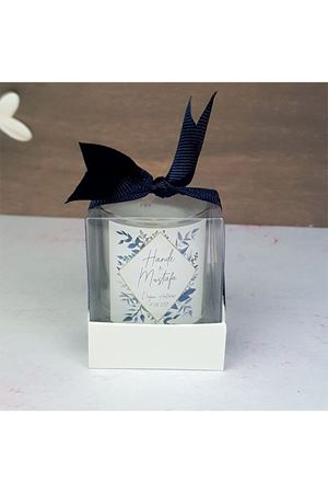 Kutulu Mum Hediyelik - Yapraklı Gold Konsept