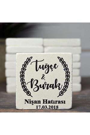 Kişiye Özel 5x5cm Taş Magnet - dnts024