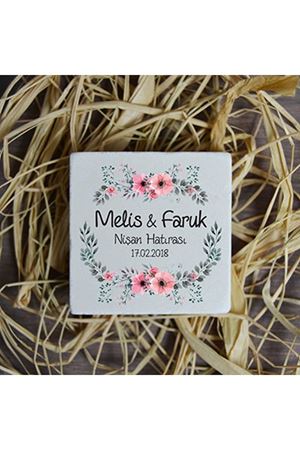 Kişiye Özel 5x5cm Taş Magnet - dnts016