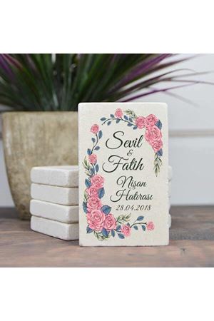 Kişiye Özel 5x8cm Taş Magnet - dnts040