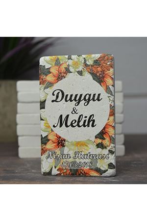 Kişiye Özel 5x8cm Taş Magnet - dnts028
