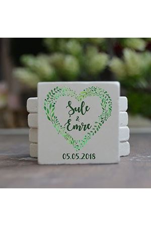 Kişiye Özel 5x5cm Taş Magnet - dnts038