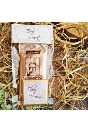 Türk Kahveli Çikolatalı Poşetli Hediyelik dnmk004