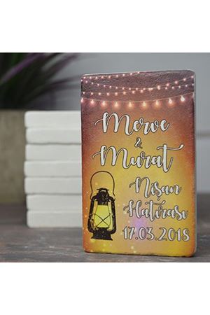 Kişiye Özel 5x8cm Taş Magnet - dnts033