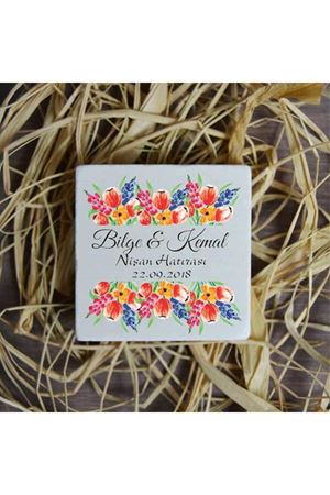 Kişiye Özel 5x5cm Taş Magnet - dnts049