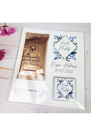 Türk Kahveli Çikolatalı Hediyelik Nişan Hediyeliği